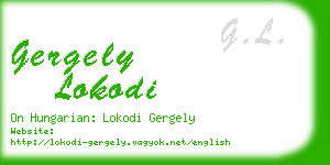 gergely lokodi business card